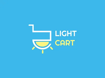Light Cart Logo branding cart design graphic design illustration light light logo logo logo design minimal shopping shopping cart sun sun logo sunlight vector