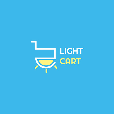 Light Cart Logo branding cart design graphic design illustration light light logo logo logo design minimal shopping shopping cart sun sun logo sunlight vector