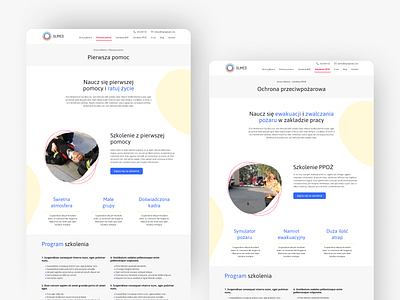 First aid training website design adobe adobe xd concept design medical web medical website medical website design ui ui design ux web web design website design yellow website