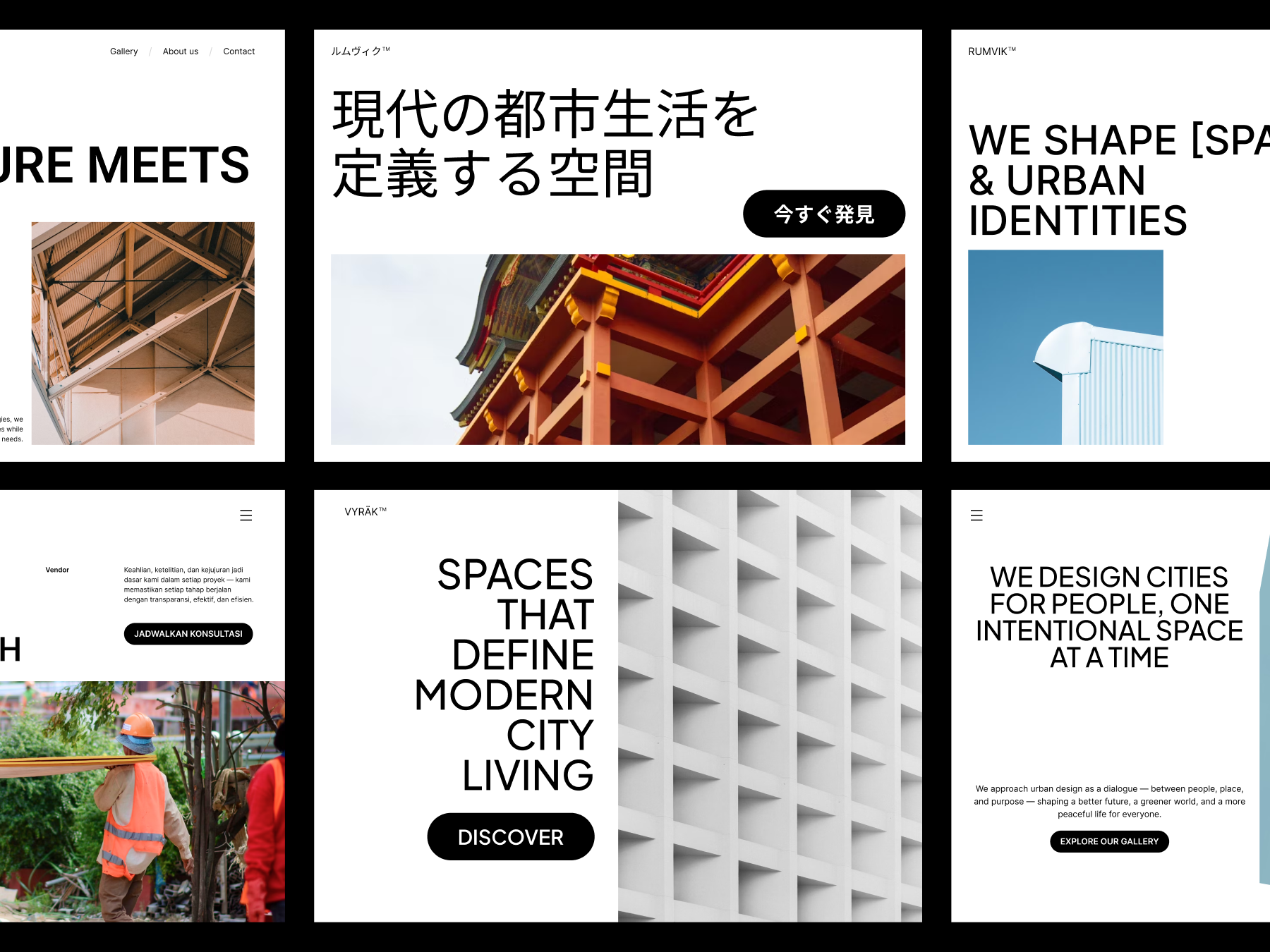 Hero Section Exploration — I Call It “Bold and Minimalist”; IDK bold minimalist bold typography design editorial design grid design hero section landing page minimalist ui swiss design ui ui design uiux website
