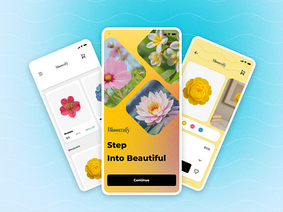 Flower IOS Mobile App animation app clockable prototype figma flower graphic design interface mobile ui