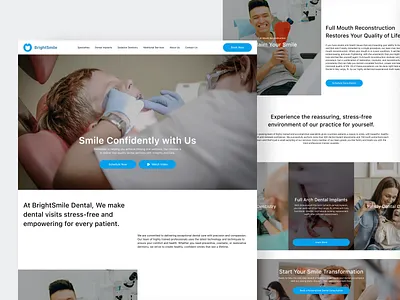 Dental Clinic Landing Page app care clean clinic design detal fireart health ui ux
