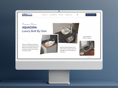 🛁 Aquacera Sanitary Ware - Website Design appdesign aqua bathware design figmadesign landingpage sanitaryware ui ux web design website website design