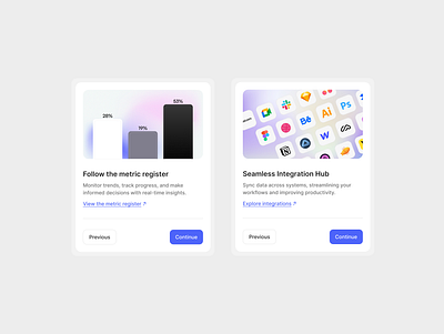 UI Cards Design activity apps blue business cards clean design data insights integration metrics productivity saas slack software systems ui ui cards ui design workflow