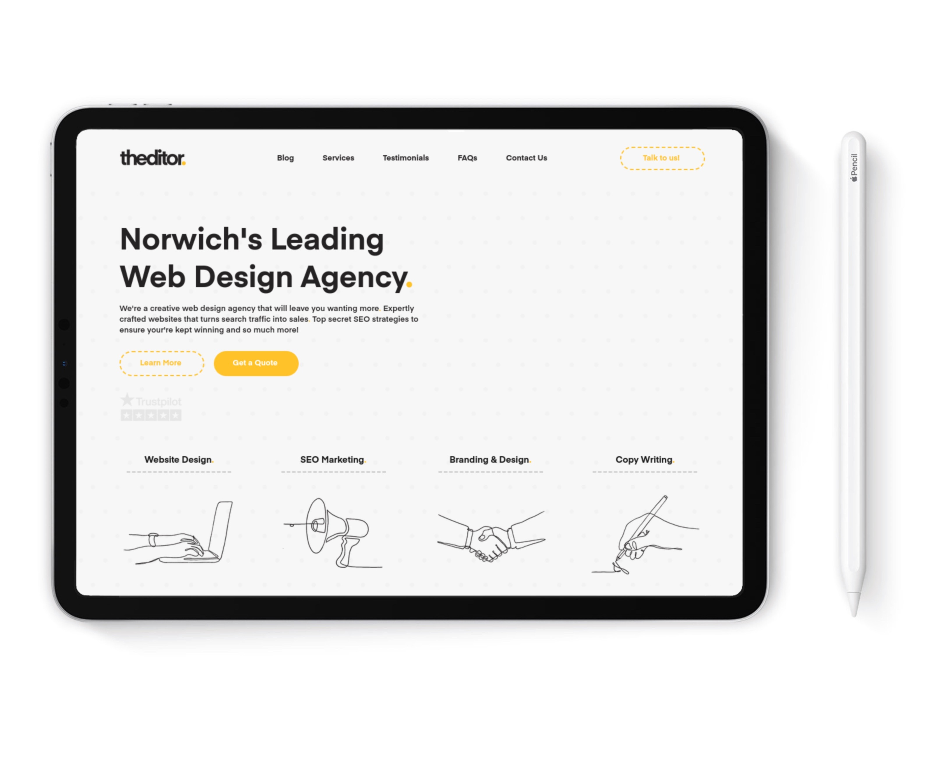 Example of The Agency Website