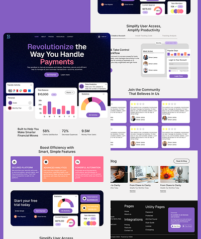 Modern SaaS Platform app branding design graphic design illustration landingpage product design ui website
