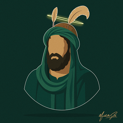 Abbas ibn Ali abbas bin ali illustration islamic art muntadher saleh religious art