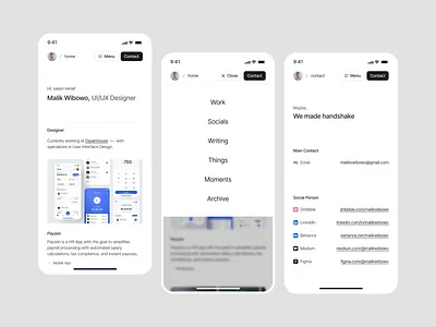 Mobile Responsive breakpoints minimal mobile view personal personal site personal website phone responsive responsive responsive design