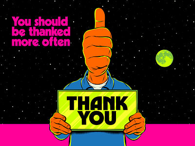 THANK YOU! design gratitude illustration life surrealism thank you vector wisdom