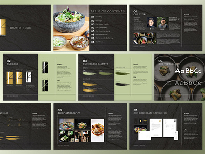 Brand guide design and layout | Brand book for restaurant brand book brand guide branding graphic design print design restaurant
