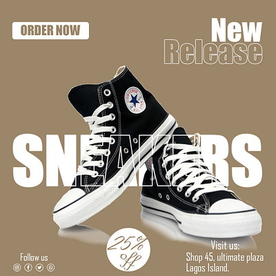 Sneakers Design adobe photoshop design graphic design poster social media post