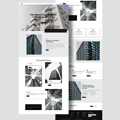 Modern Build: Sleek UI for Construction Excellence boldtypography businesswebsite cleandesign constructionwebsite corporatewebsite creativedirection designinspiration designshowcase figmadesign gridlayout landingpagedesign minimalui modernui professionaldesign uidesign uxdesign visualhierarchy webdesign websiteredesign webui