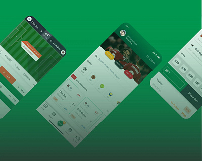 Sport Bets App app design football ui