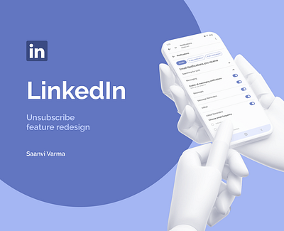 Rethinking the LinkedIn Email Unsubscribe Experience graphic design product design ui unser experience user interface ux