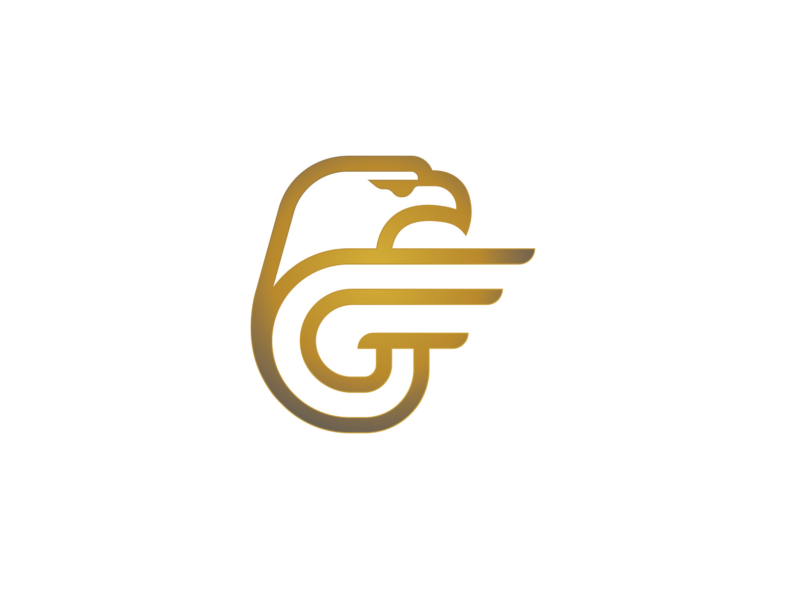 Letter G eagle Logo bird branding eagle fly g gg ggg gold graphic design letter g lines logo luxury motion graphics tech