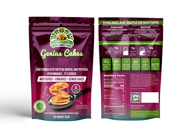 Pancake Mix Packaging Design bag branding coffee design food graphic design illustration label packaging ui