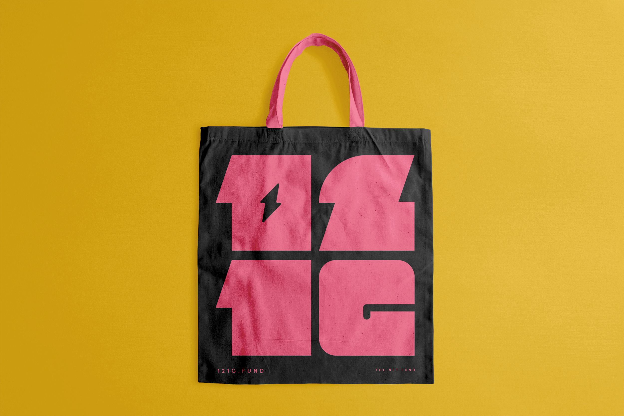 Branded 121G Tote Bags branding graphic design illustration logo typography vector