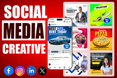 design creative social media posts banners branding design design post design stories facebook ads graphic design instagram post social media post templates