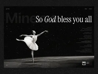 Minerva artdirection design digitaldesign landingpage ui uidesign uiux visualdesign