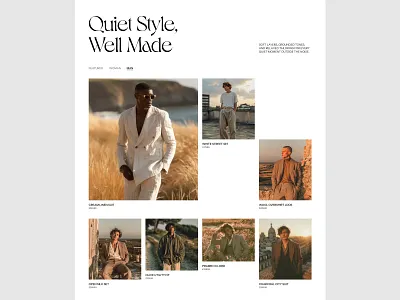 Editorial Clothing Section Concept Design design editorial figma section ui web design