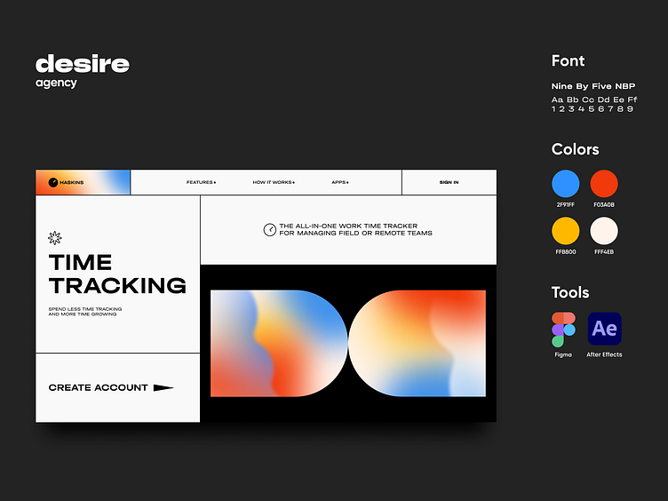 illustration Haskins by Desire Creative Agency for Desire Creative on