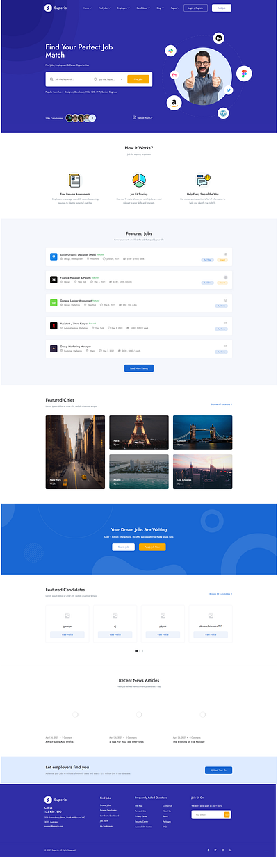 WordPres Job Board Website with Superior WordPess Theme job board recrutment website superior theme wordpress