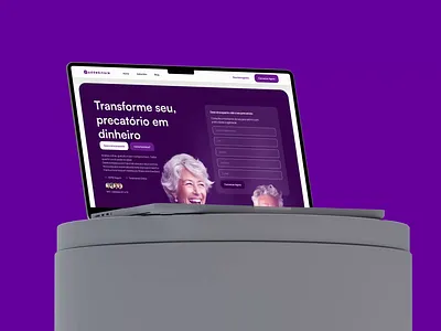 Website Addebitare design finance purple ui web design website