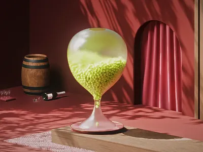 3D Morph Animation 3d 3d art blender branding c4d design illustration isometric art mograph motion graphics red room wine