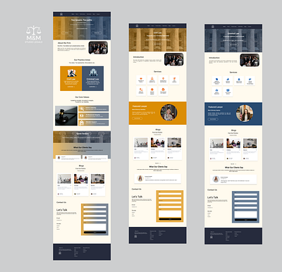M&M Studio Legale- Law Firm Website UI law firm website law practice lawyer legal legal industry minimalist modern ui user experience user interface