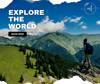 Explore the world adobe illustrator adobe photoshop adventure life canva explore world graphic designer greenary mountain pakistan poster design tour
