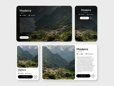 Trip Agency Showing cards - UI ui