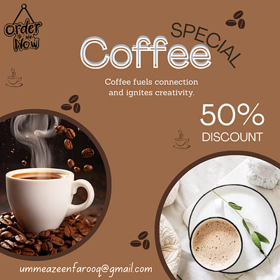 Coffee poster design adobe illustrator adobe photoshop canva coffee discount editing graphic designer poster design tea