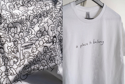 T-Shirt Illustration - A Place to Belong design illustration line art swag design tshirt tshirt design