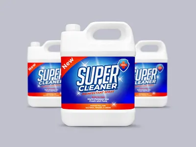 Disinfectant Bottle Label & Packaging Design advertising bottle branding business business identity chemical container detergent disinfect disinfectant hygiene label design laundry marketing package packaging pump sanitize sanitizer washing