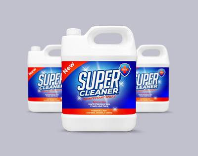 Disinfectant Bottle Label & Packaging Design advertising bottle branding business business identity chemical container detergent disinfect disinfectant hygiene label design laundry marketing package packaging pump sanitize sanitizer washing