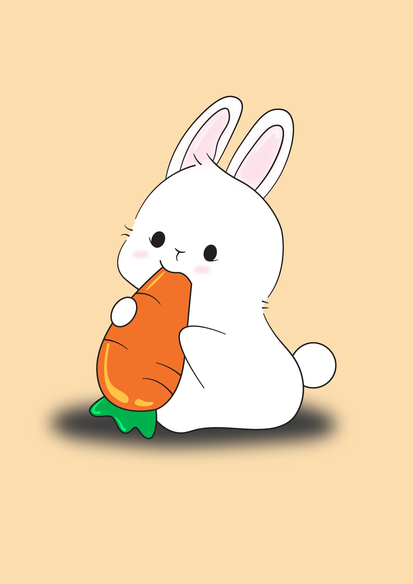 Vector Illustration art artwork beginner bunny creative cute design illustration illustrator vector