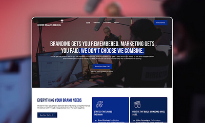 Strategic Squarespace Website for Marketing Agency, Bunting Blvd brand strategist branding studio website creative studio web design high converting website marketing agency website no code web design packaging design studio personal brand strategy squarespace expert squarespace website design