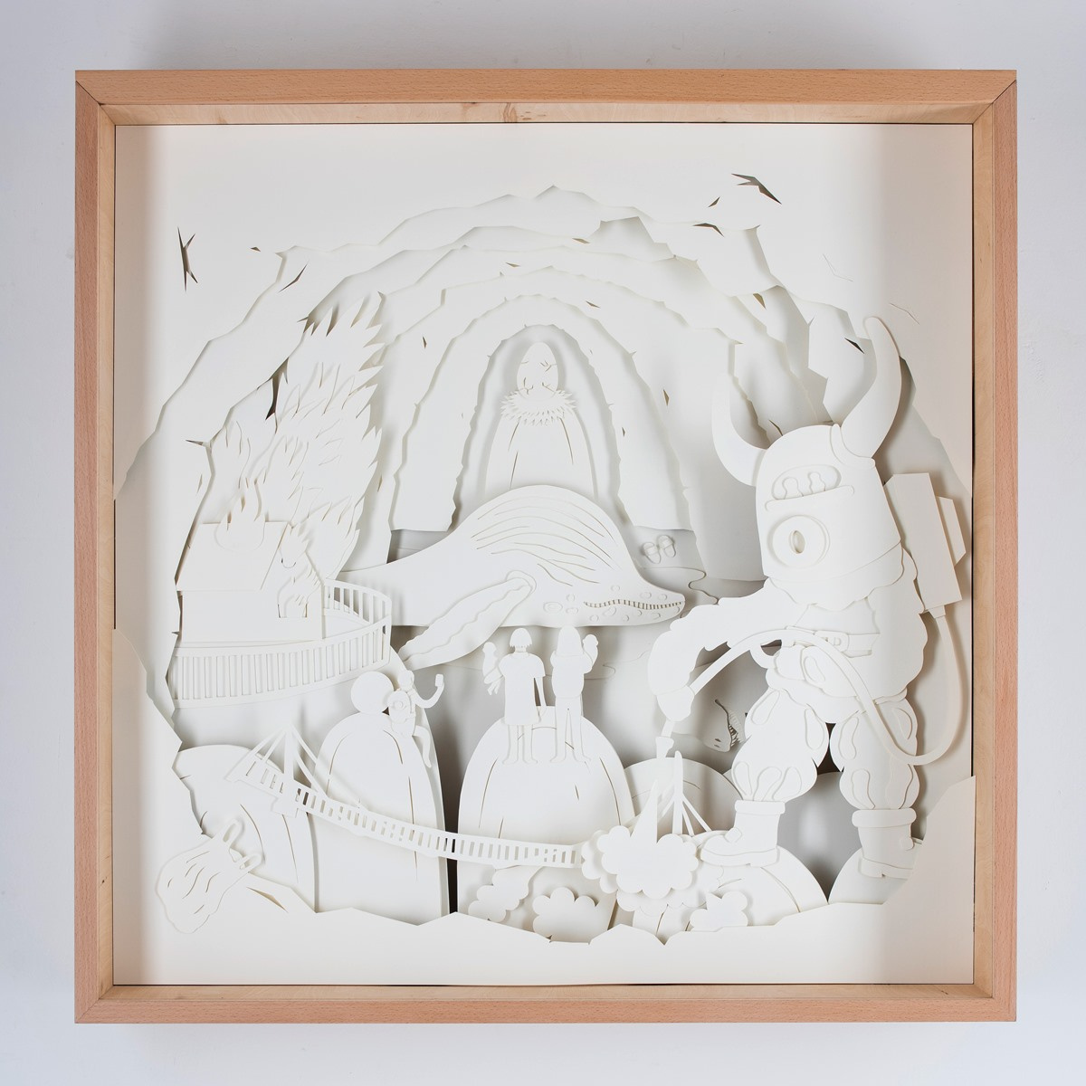 PURGE | paper diorama art design diorama graphic design handmade illustration paper paper art paper craft paper diorama