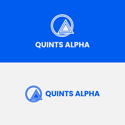 Quints Alpha Logo. brand brand logo branding brands business business logo company logo design designs graphic design letter letter logo logo logo design logos
