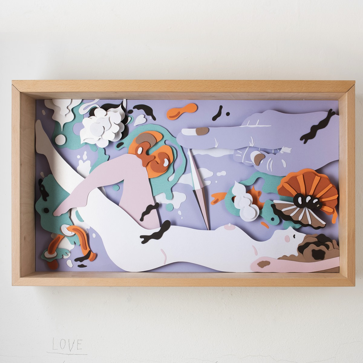 LOVE | paper diorama cutout design diorama exhibition illustration paper paper art paper cutout paperdiorama