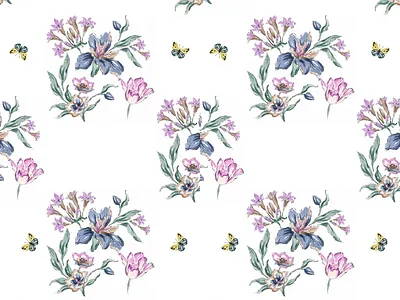 Seamless flower pattern abstract apparel canva design dress fabric fabric design floral flower graphic design kids pattern pattern pinterest print print design seamless textile wallpaper watercolor