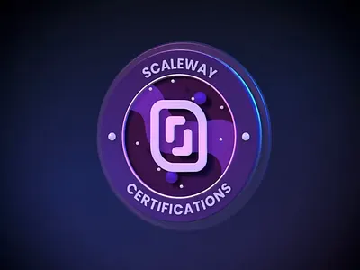 🪙 Certification program badge 3d animation badge cloud nft spline