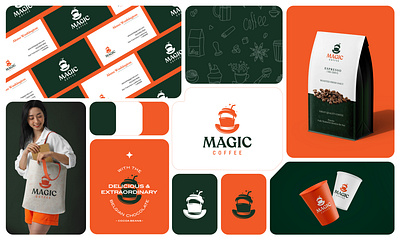 🪄 Magic Coffee – Premium Coffee Branding Design ☕| Lisa - USA brandidentity brandinginspiration brandpresentation cafelogo coffeebranding coffeedesign coffeelogo coffeepackaging coffeeshopbranding drinksbranding graphic design logo logodesign magiccoffee minimalbranding mockupdesign modernbranding packagingdesign productbranding visualidentity
