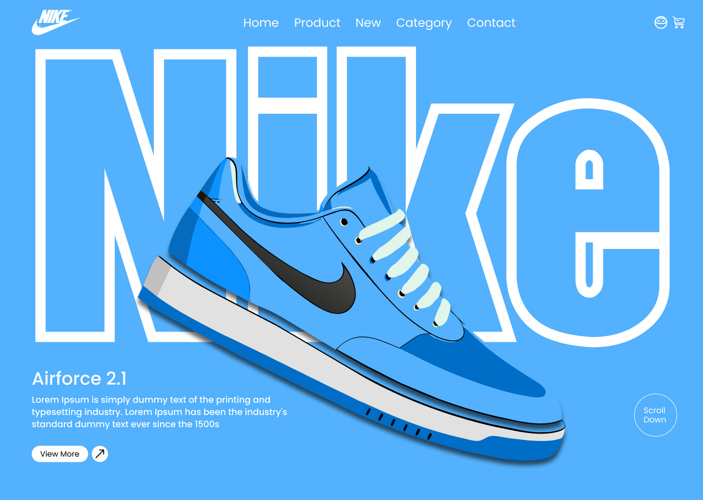 Nike Shoe Hero Section Animation Design animation figma landing page shoe ui ui ux design ux