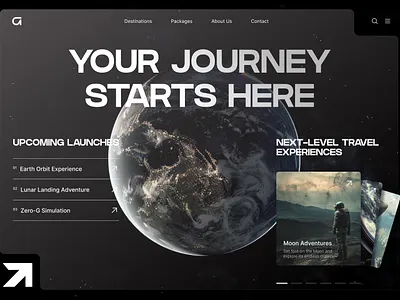UI for Space Tourism — Futuristic And Clean branding design ecommerce logo space space exploration tourism ui ux web webdesign