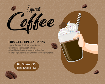 coffee poster graphic design