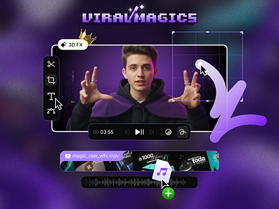 Web visuals design • Viral Magics design digital product graphic design visuals