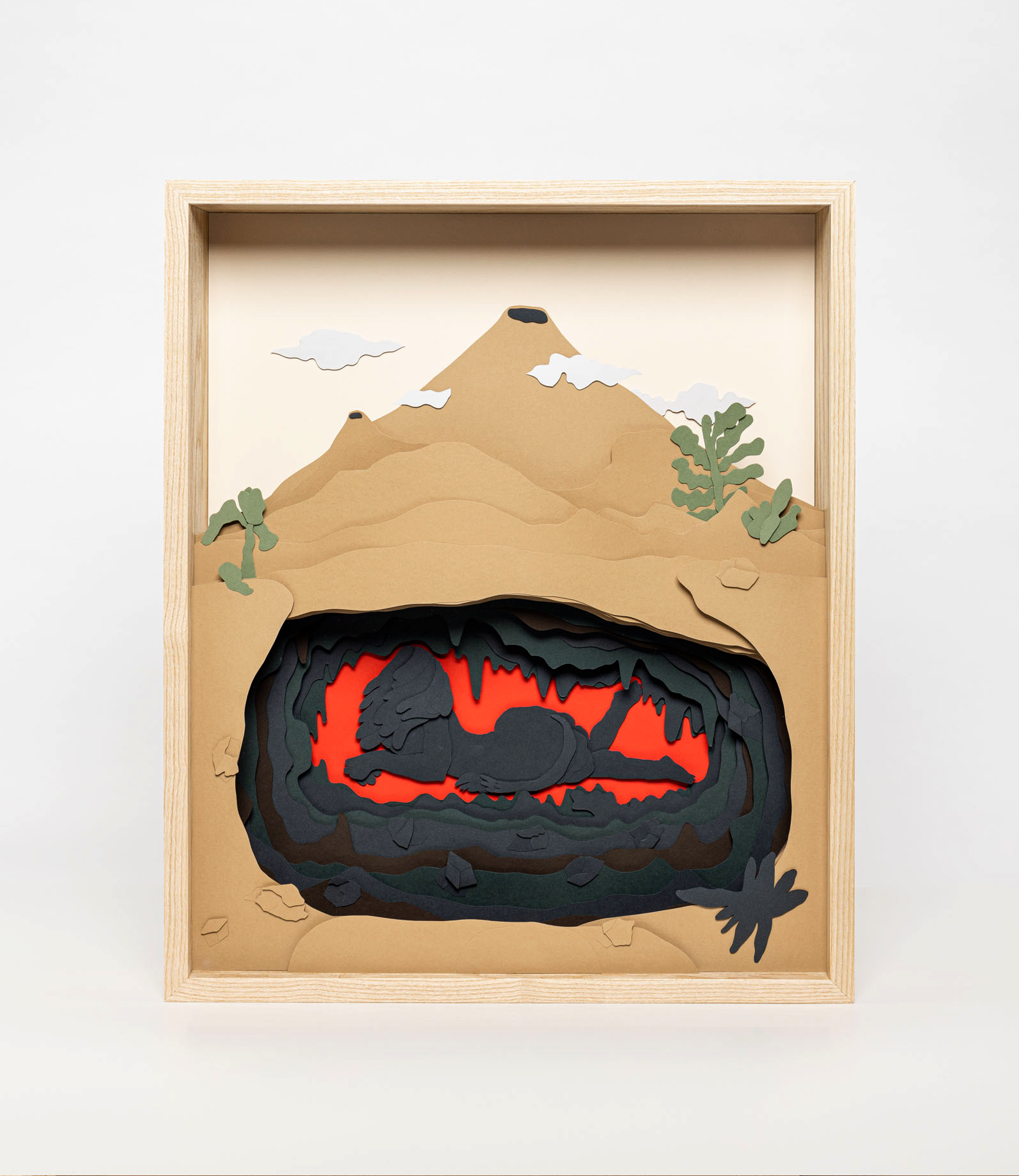Vulcan | paper diorama art design diorama exhibition illustration paper paper art paper cutout