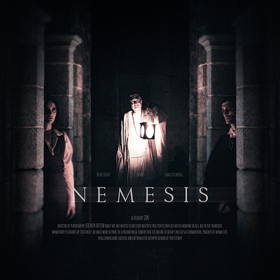 Cinematic Film Poster Design — Nemesis (Unreleased Concept) artdirection cinematicdesign conceptposter creativedirection darkcinema dribbbleportfolio filmposter keyart moodyaesthetic photoshopdesign posterdesign typographydesign unreleasedproject visualstorytelling