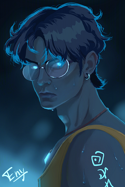 Milo Atlatis Commission design illustration